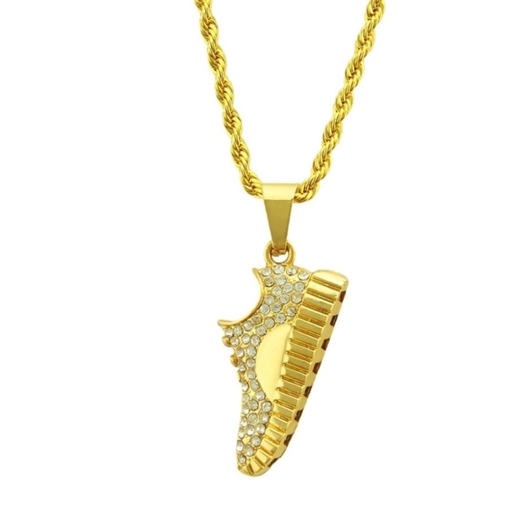 Iced out Shoe Pendant - Picture 1 of 3
